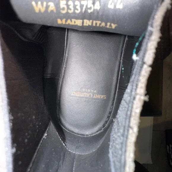 Saint Laurent Suede Chelsea Boots - Picture 14 of 15